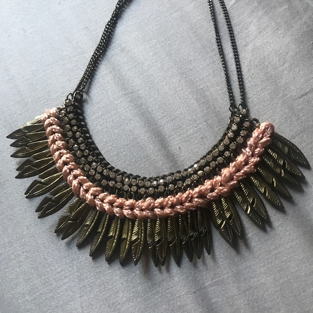 Mixed Media Statement Necklace